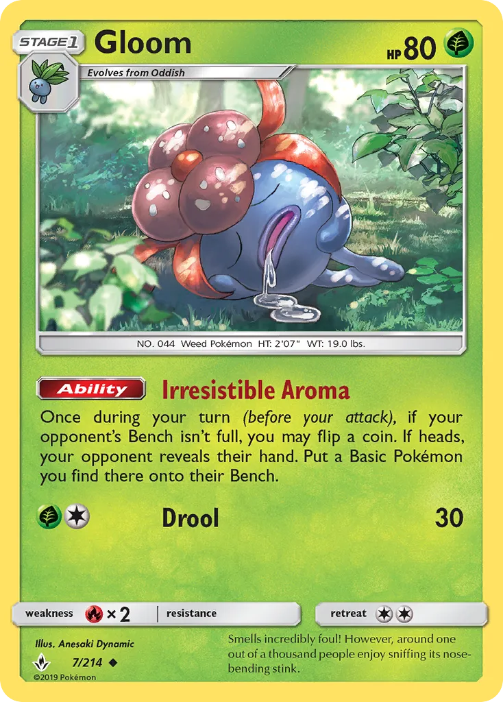 2019 Unbroken Bonds Gloom Uncommon #007/214 Uncommon card image