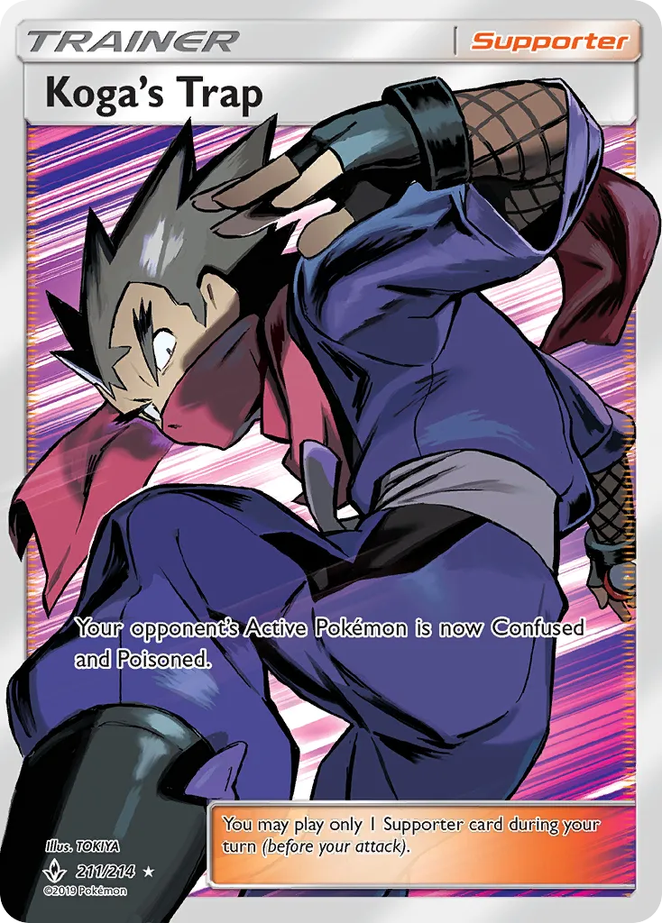 2019 Unbroken Bonds Koga's Trap #177/214 Uncommon card image