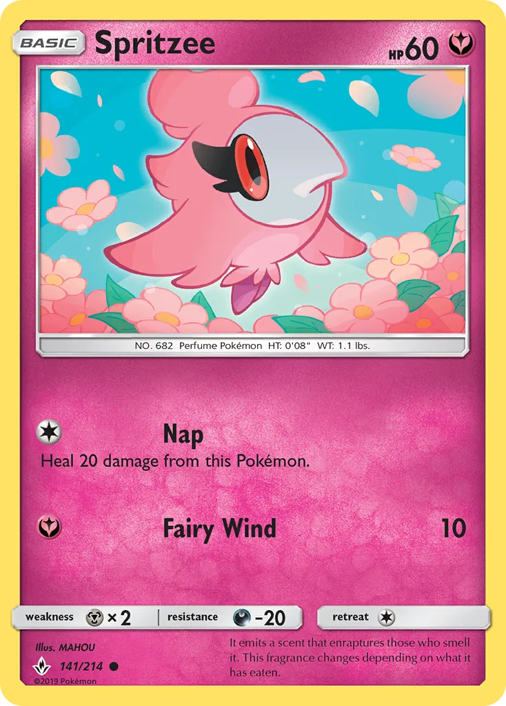 2019 Unbroken Bonds Spritzee Common #141/214 Common card image