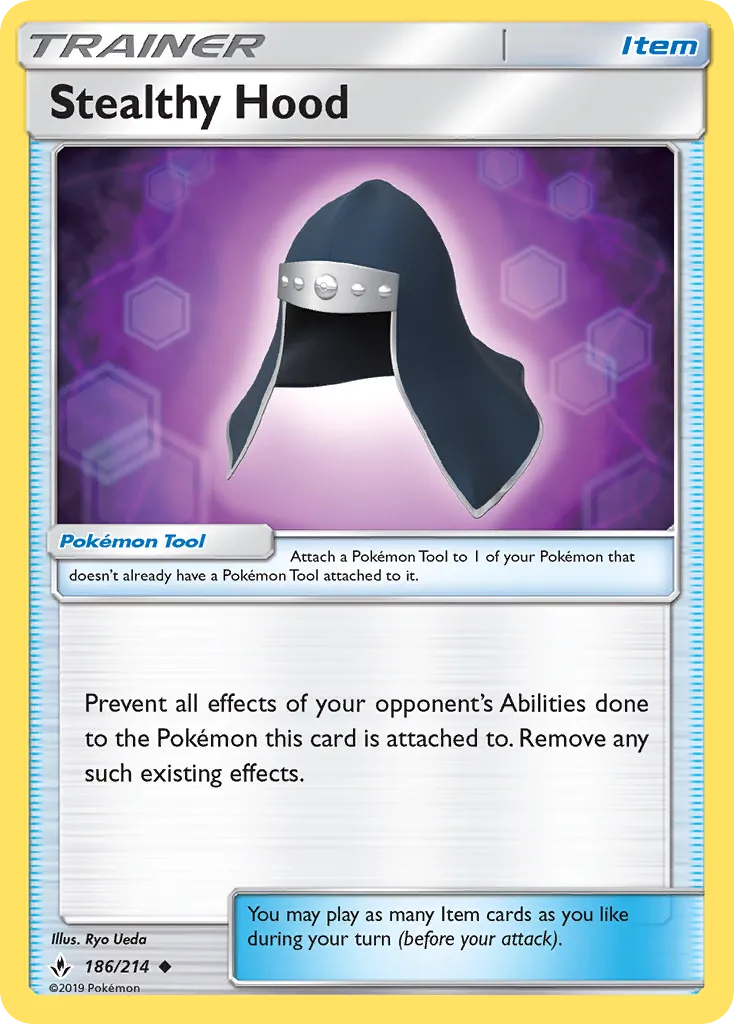2019 Unbroken Bonds Stealthy Hood #186/214 Uncommon card image
