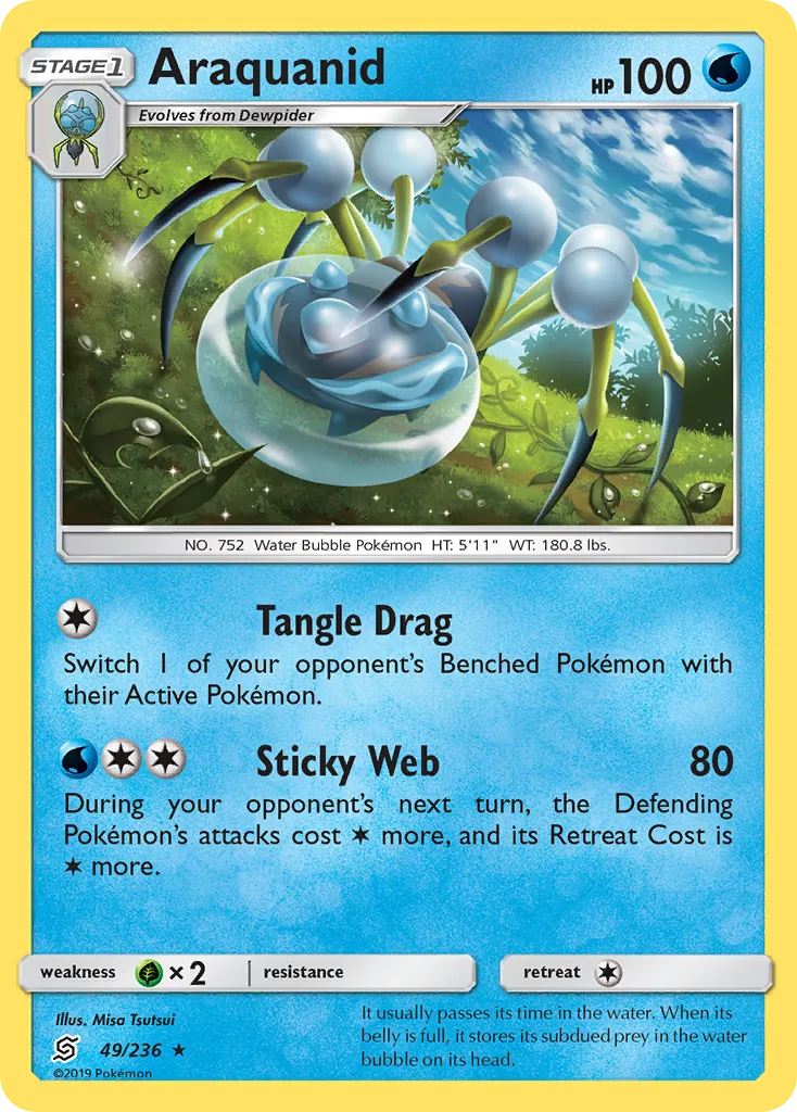 2019 Unified Minds Araquanid #049/236 Rare card image