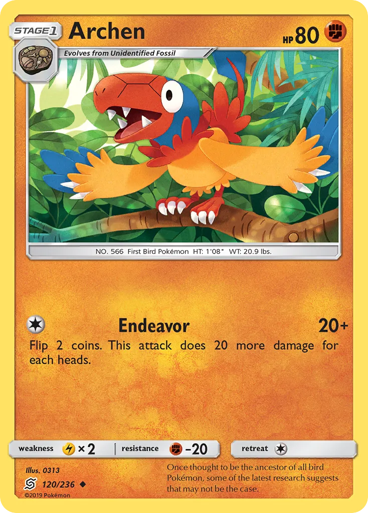 2019 Unified Minds Archen Uncommon #120/236 Uncommon card image