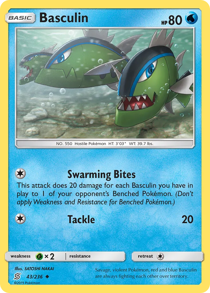 2019 Unified Minds Basculin #043/236 Uncommon card image