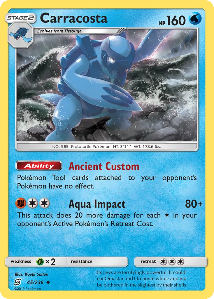 2019 Unified Minds Carracosta #045/236 Uncommon card image