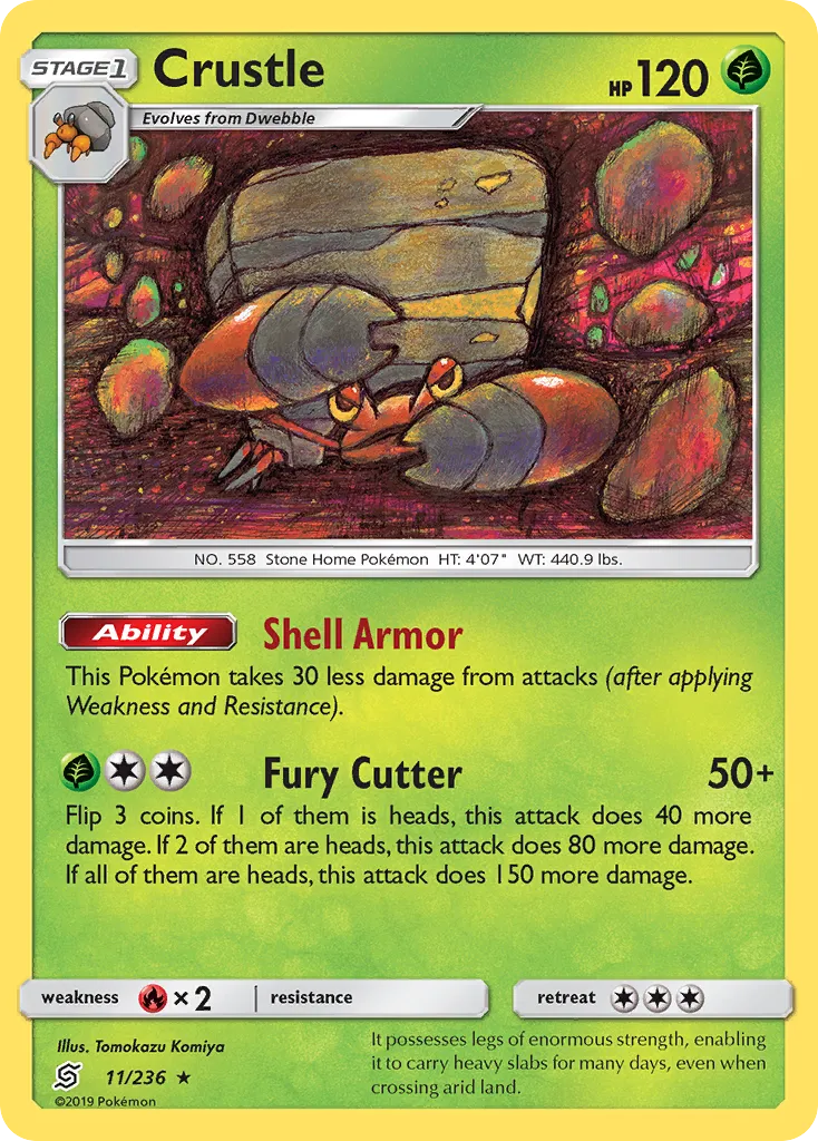 2019 Unified Minds Crustle #011/236 Rare card image