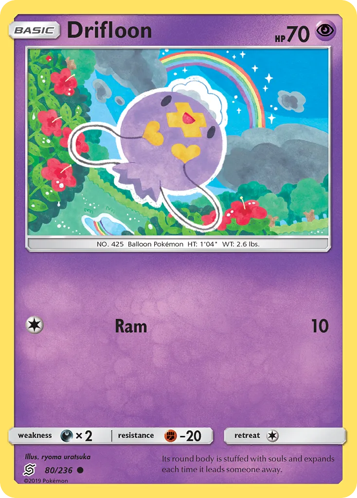 2019 Unified Minds Drifloon Common #080/236 Common card image