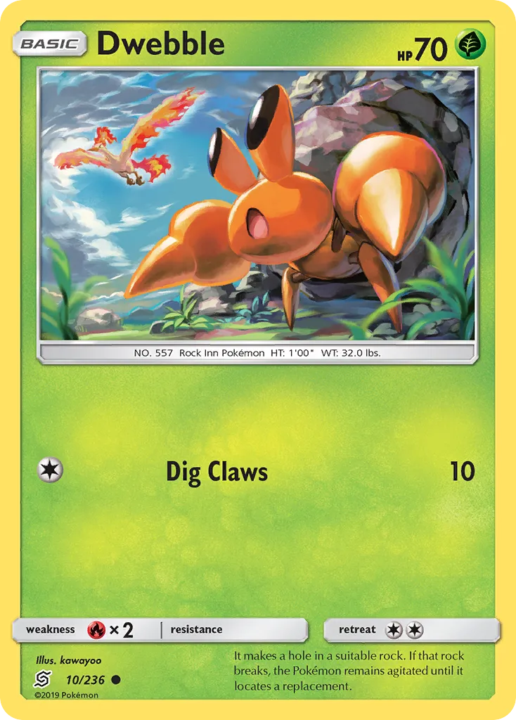 2019 Unified Minds Dwebble Common #010/236 Common card image