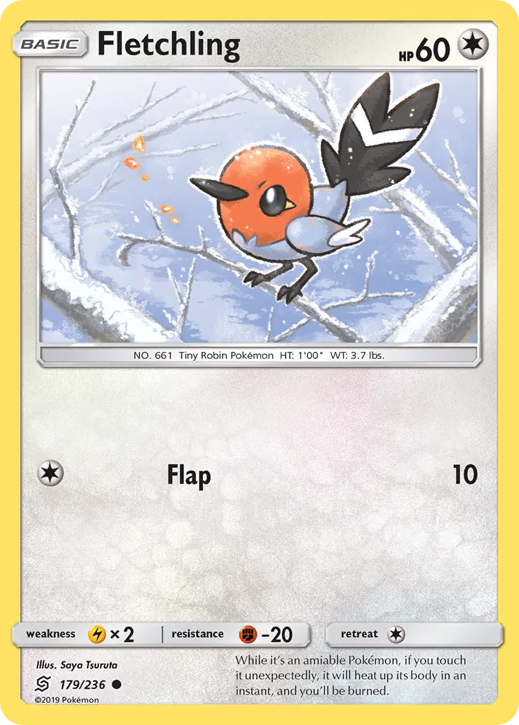 2019 Unified Minds Fletchling #179/236 Common card image