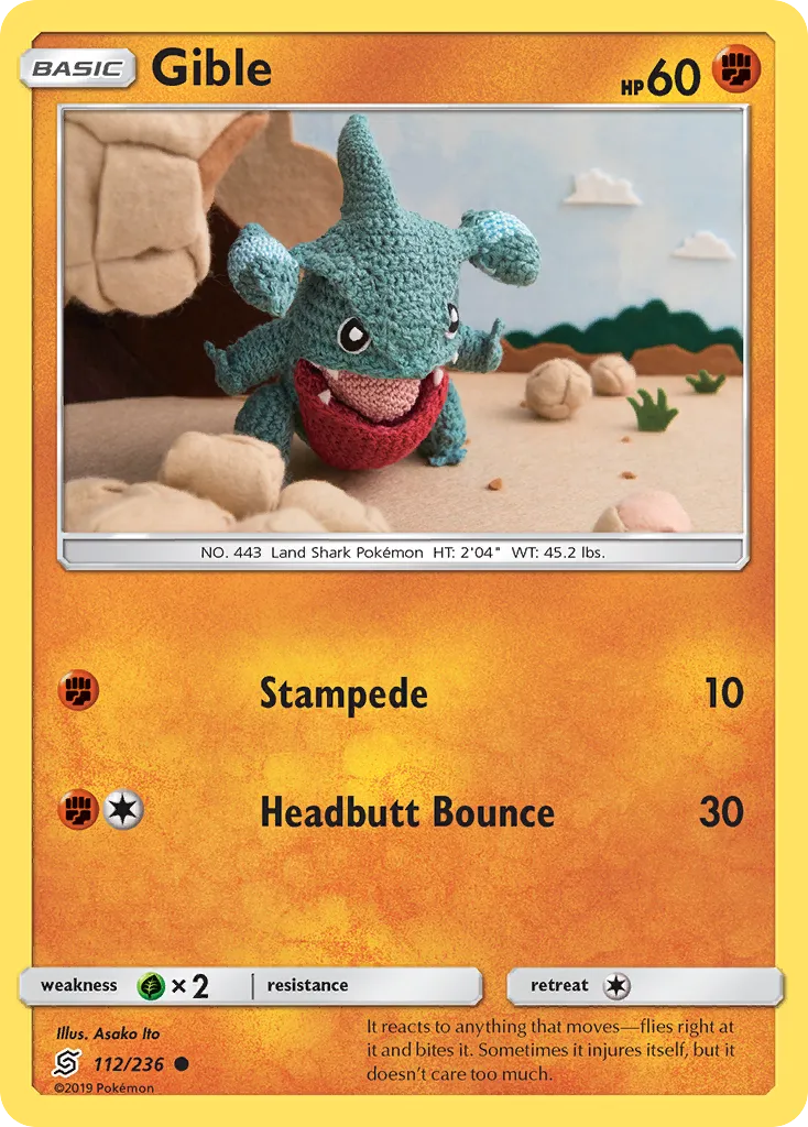 2019 Unified Minds Gible Common #112/236 Common card image