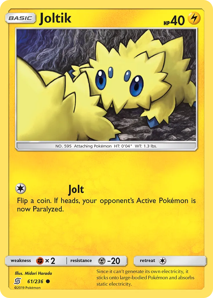 2019 Unified Minds Joltik #061/236 Common card image