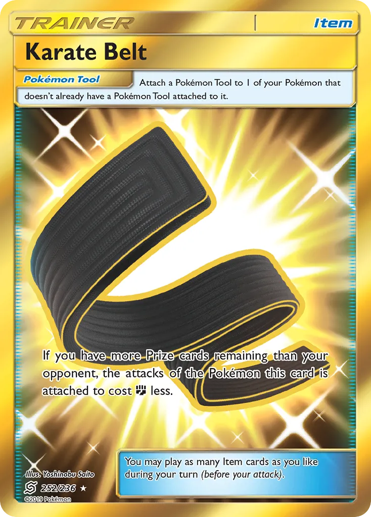 2019 Unified Minds Karate Belt #252/236 Rare Secret card image
