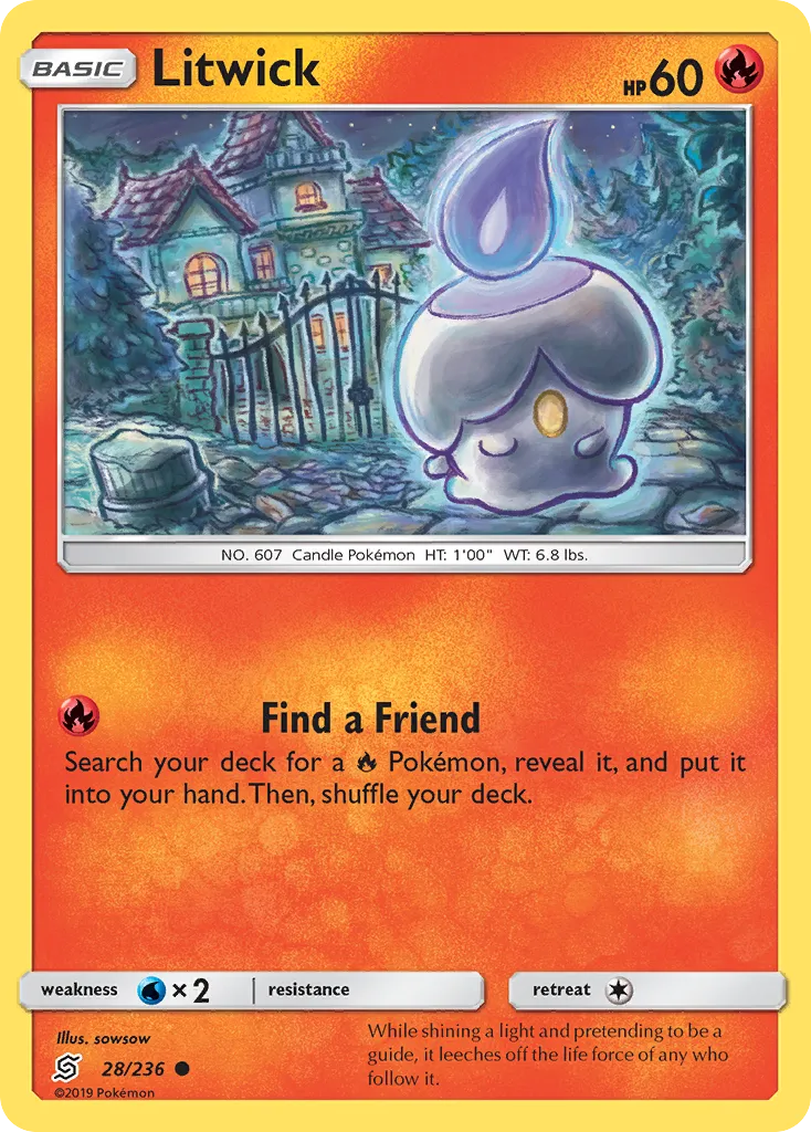 2019 Unified Minds Litwick Common #027/236 Common card image