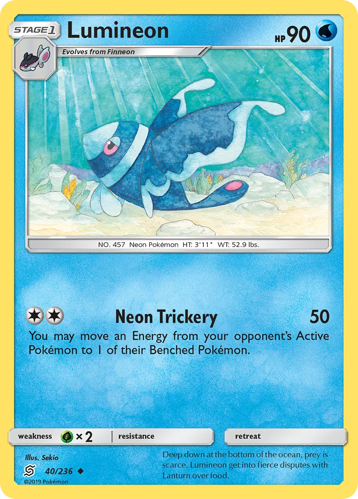 2019 Unified Minds Lumineon #040/236 Uncommon card image