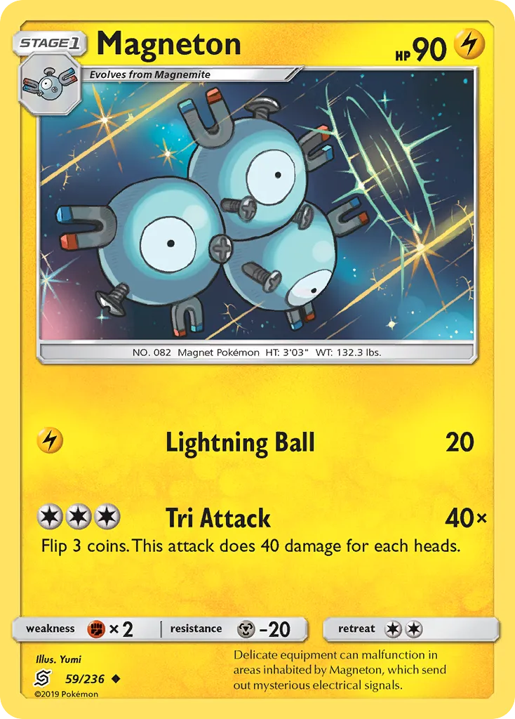 2019 Unified Minds Magneton Uncommon #059/236 Uncommon card image