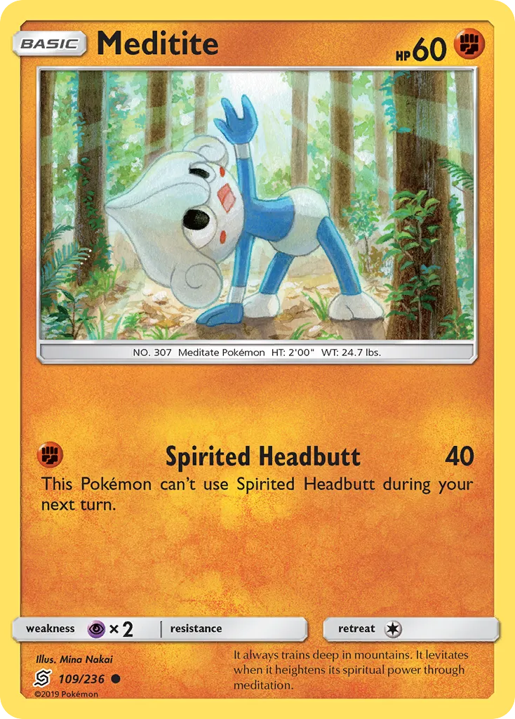 2019 Unified Minds Meditite Common #109/236 Common card image