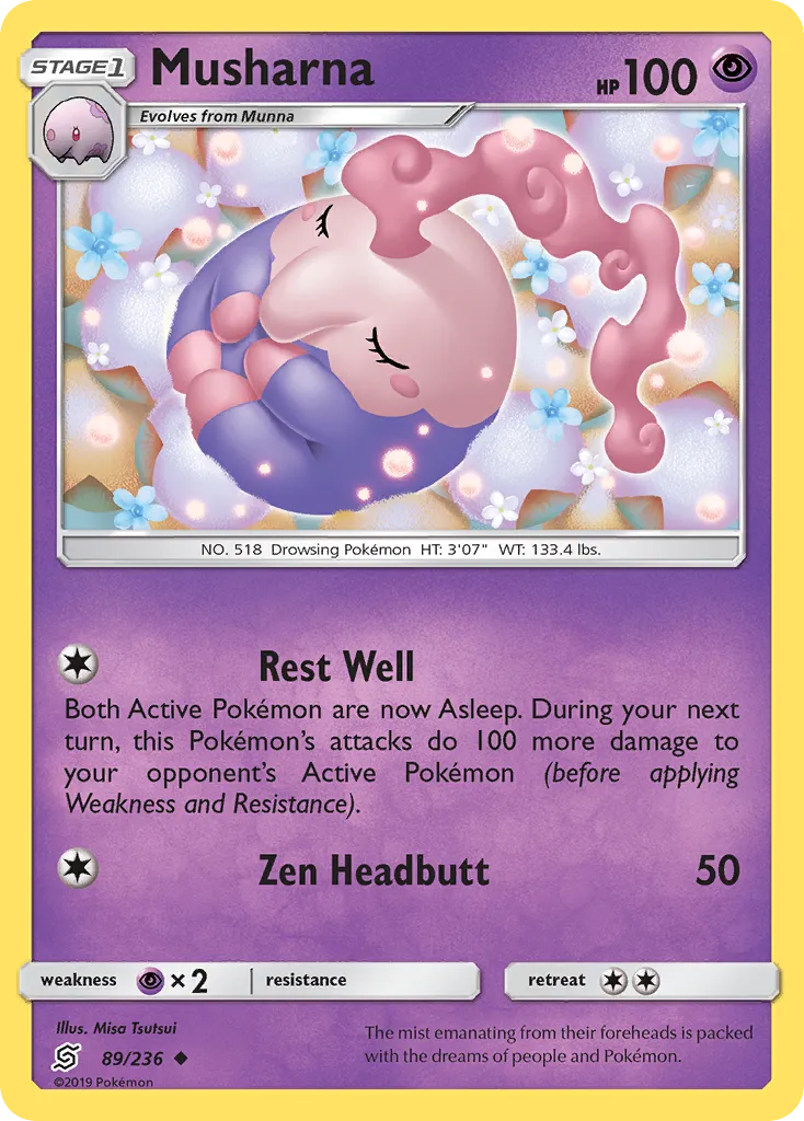 2019 Unified Minds Musharna #089/236 Uncommon card image