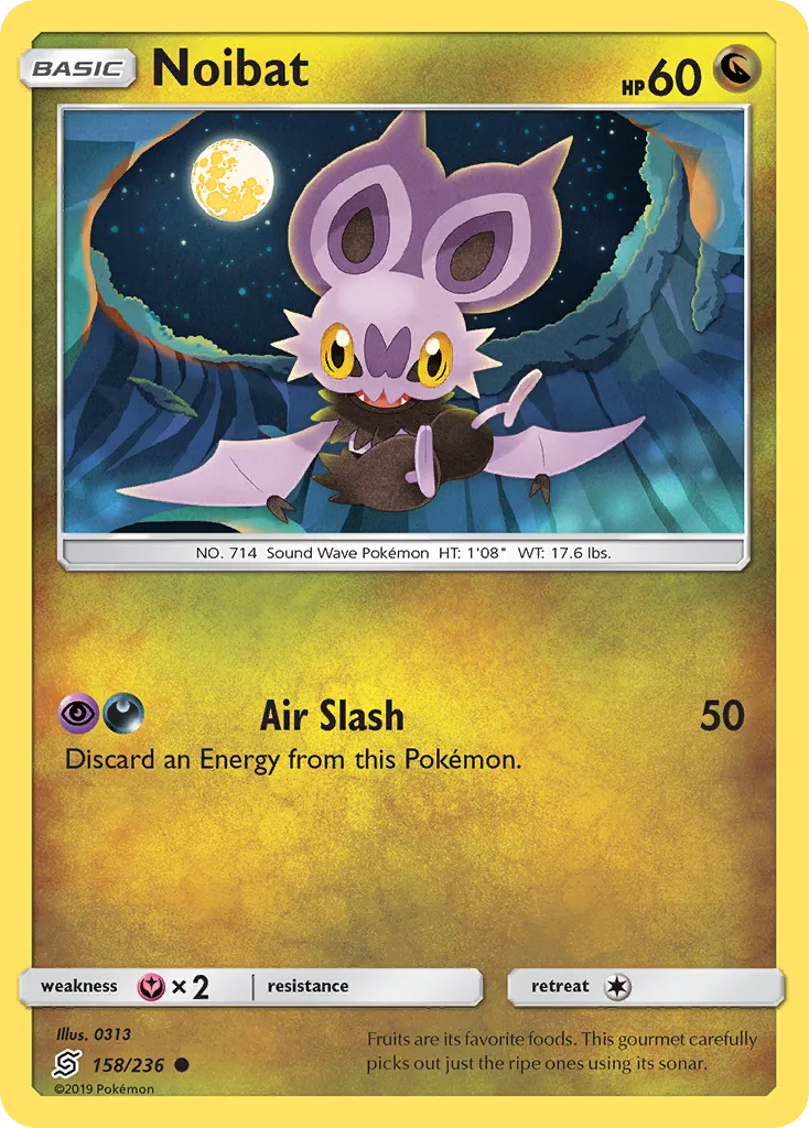 2019 Unified Minds Noibat Common #158/236 Common card image