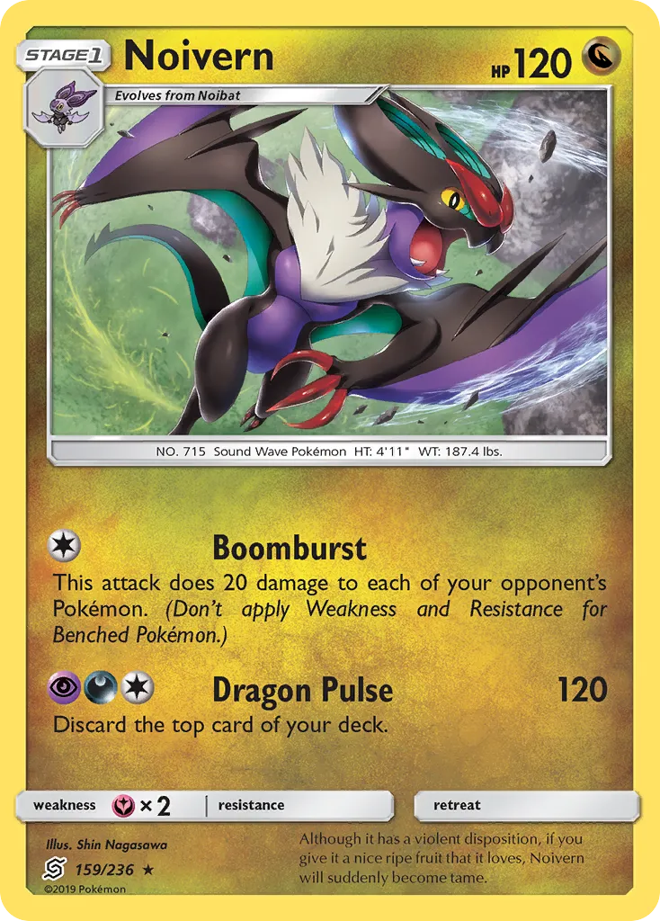 2019 Unified Minds Noivern #159/236 Rare card image