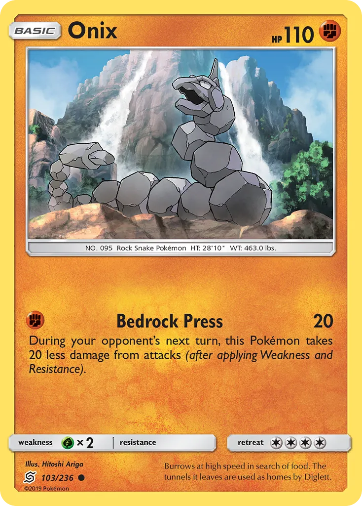2019 Unified Minds Onix Common #103/236 Common card image