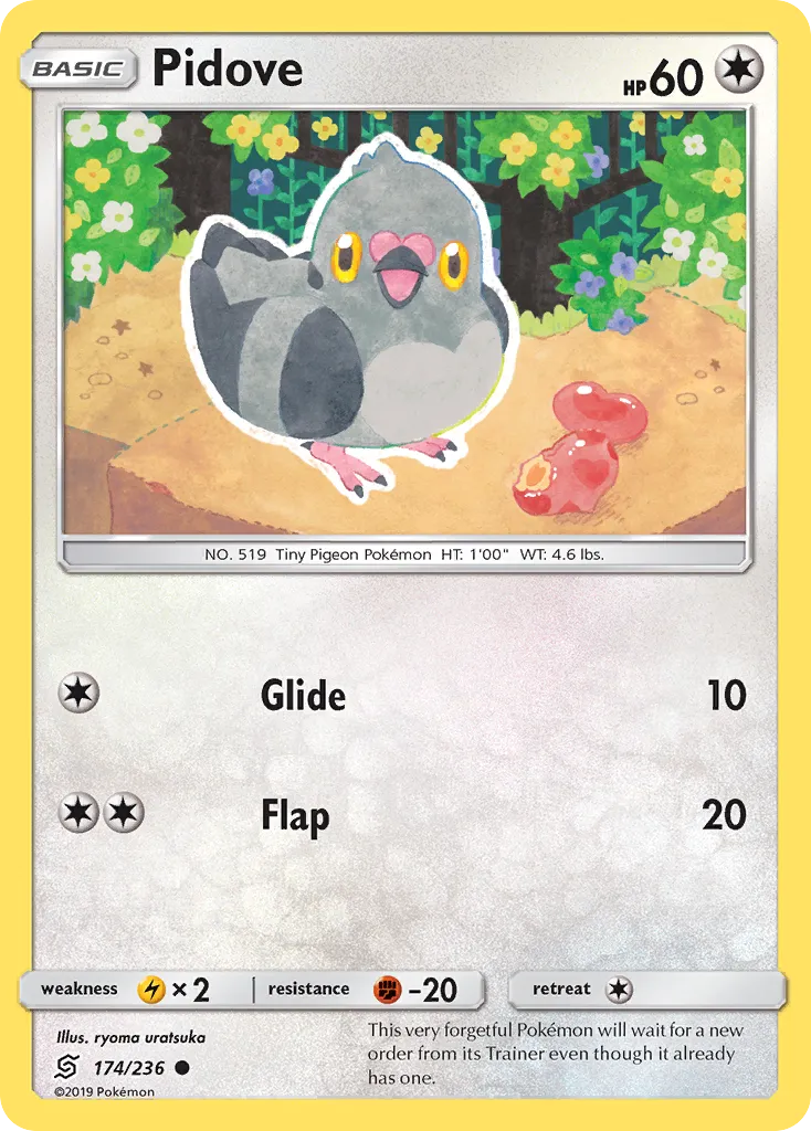 2019 Unified Minds Pidove Common #174/236 Common card image
