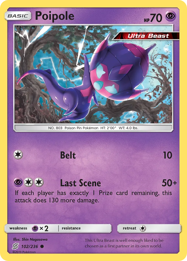 2019 Unified Minds Poipole #102/236 Common card image