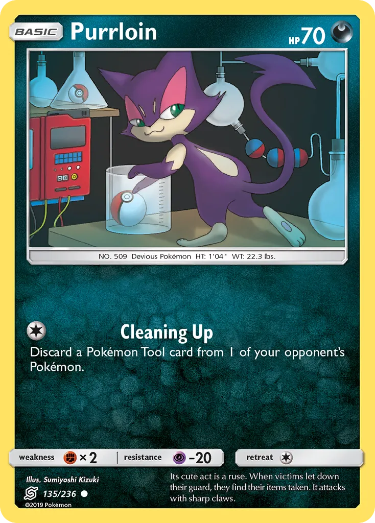 2019 Unified Minds Purrloin #135/236 Common card image