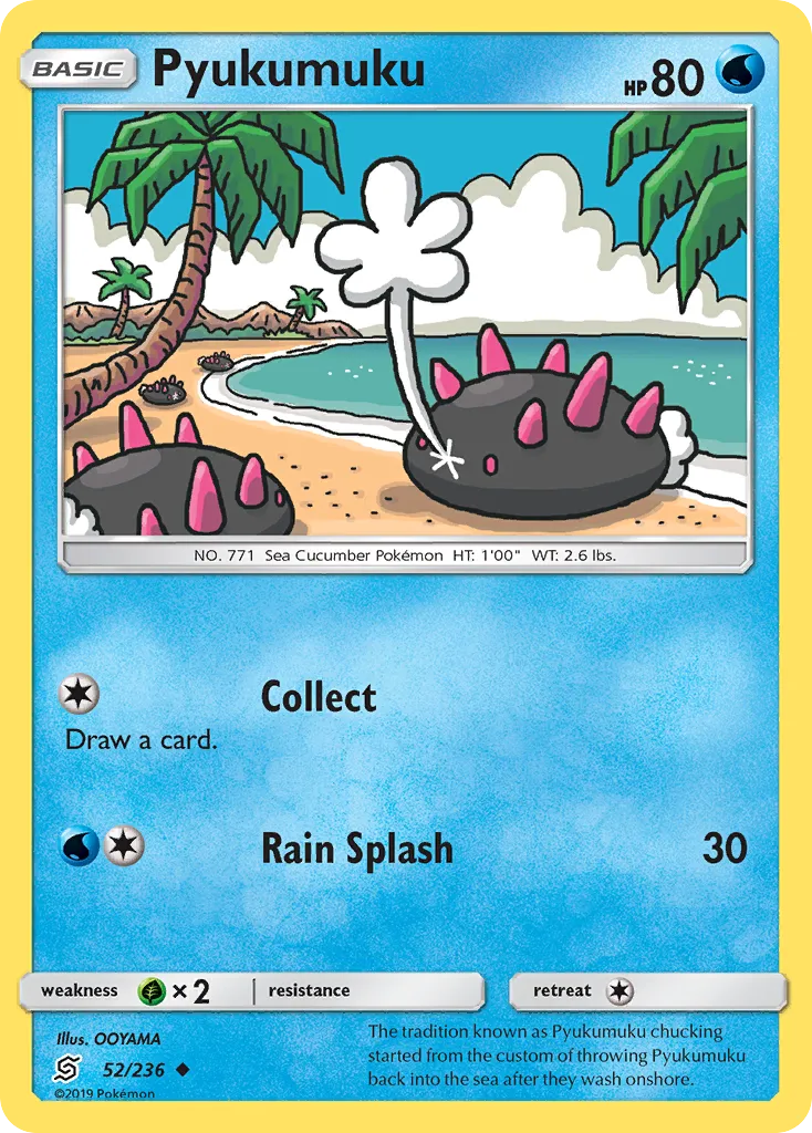 2019 Unified Minds Pyukumuku #052/236 Uncommon card image