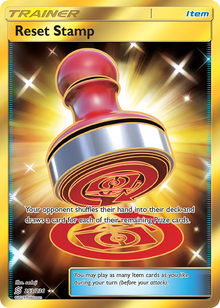 2019 Unified Minds Reset Stamp #253/236 Rare Secret card image