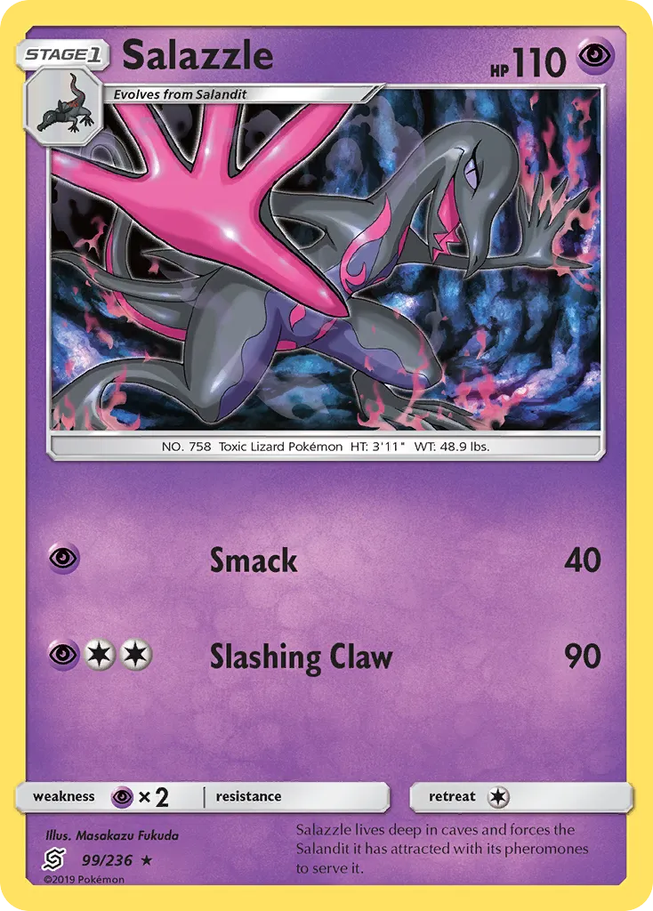 2019 Unified Minds Salazzle #099/236 Rare card image