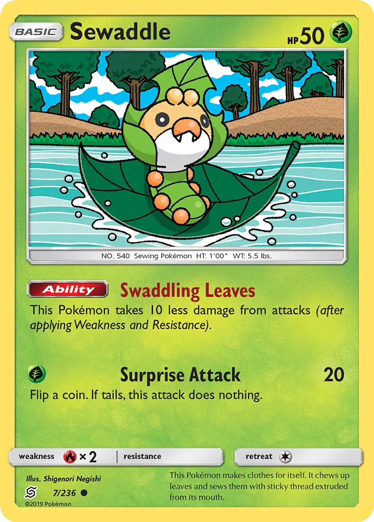 2019 Unified Minds Sewaddle Common #006/236 Common card image