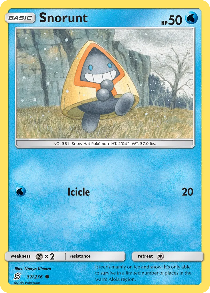 2019 Unified Minds Snorunt Common #037/236 Common card image