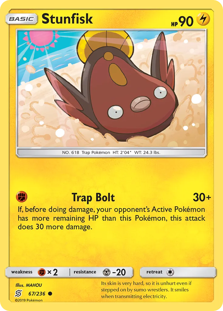 2019 Unified Minds Stunfisk #067/236 Common card image
