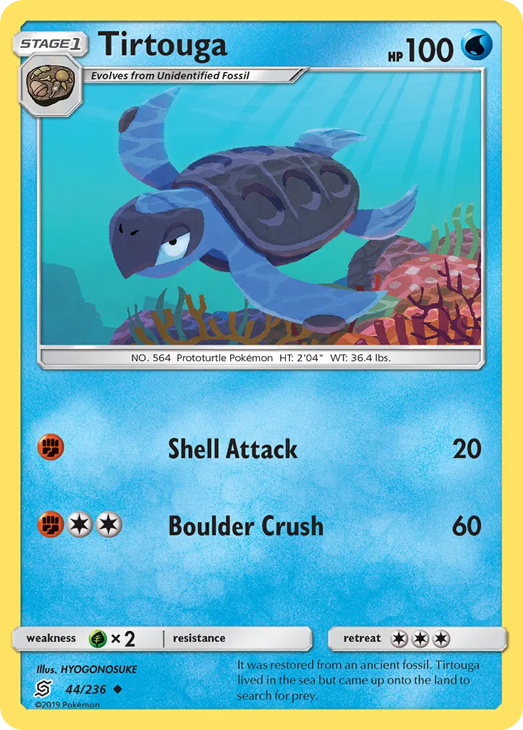 2019 Unified Minds Tirtouga #044/236 Uncommon card image