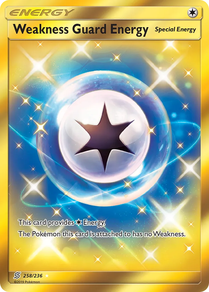 2019 Unified Minds Weakness Guard Energy #213/236 Uncommon card image