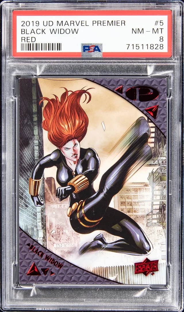 2019 Upper Deck Black Widow Marvel Premier Red #5 card image
