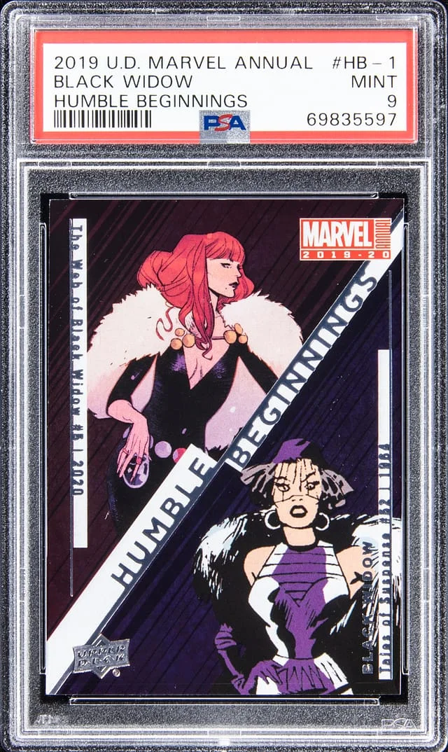 2019 Upper Deck Black Widow Marvel Annual Humble Beginnings #HB-1 card image