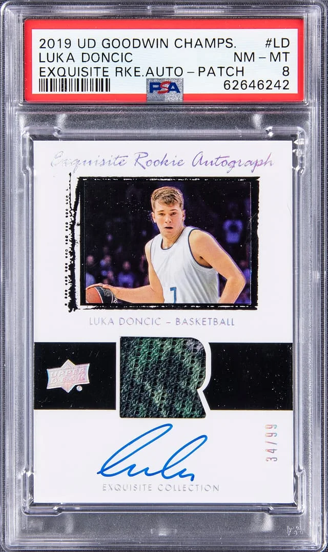 2019 Upper Deck Goodwin Champions Luka Doncic Exquisite Autograph Patch #03T-LD card image