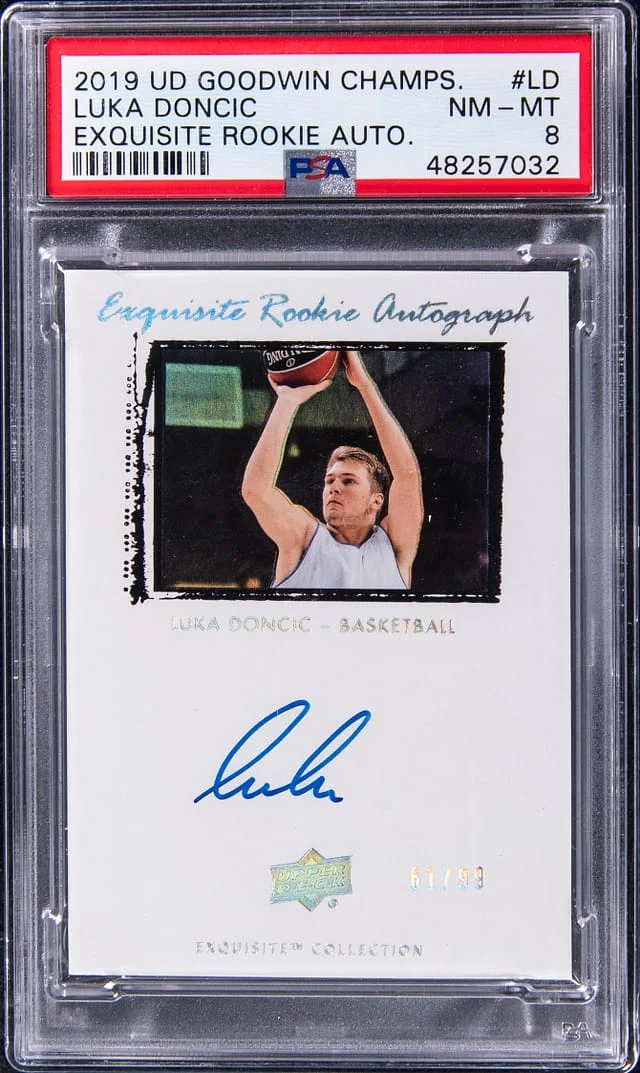 2019 Upper Deck Goodwin Champions Luka Doncic Exquisite Autograph #09T-LD card image