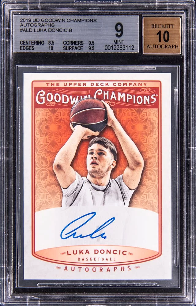 2019 Upper Deck Goodwin Champions Luka Doncic Autograph #A-LD card image
