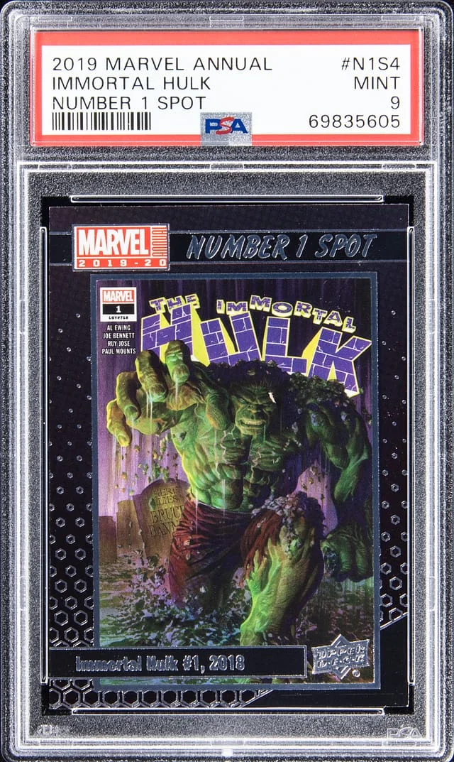 2019 Upper Deck Immortal Hulk Marvel Annual Number 1 Spot #N1S4 card image