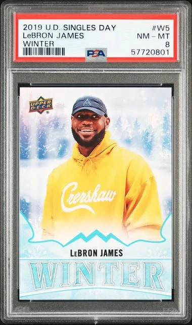 2019 Upper Deck LeBron James Singles Day Winter #W5 card image