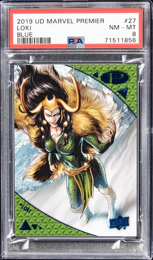 2019 Upper Deck Loki Marvel Premier Blue #27 card image