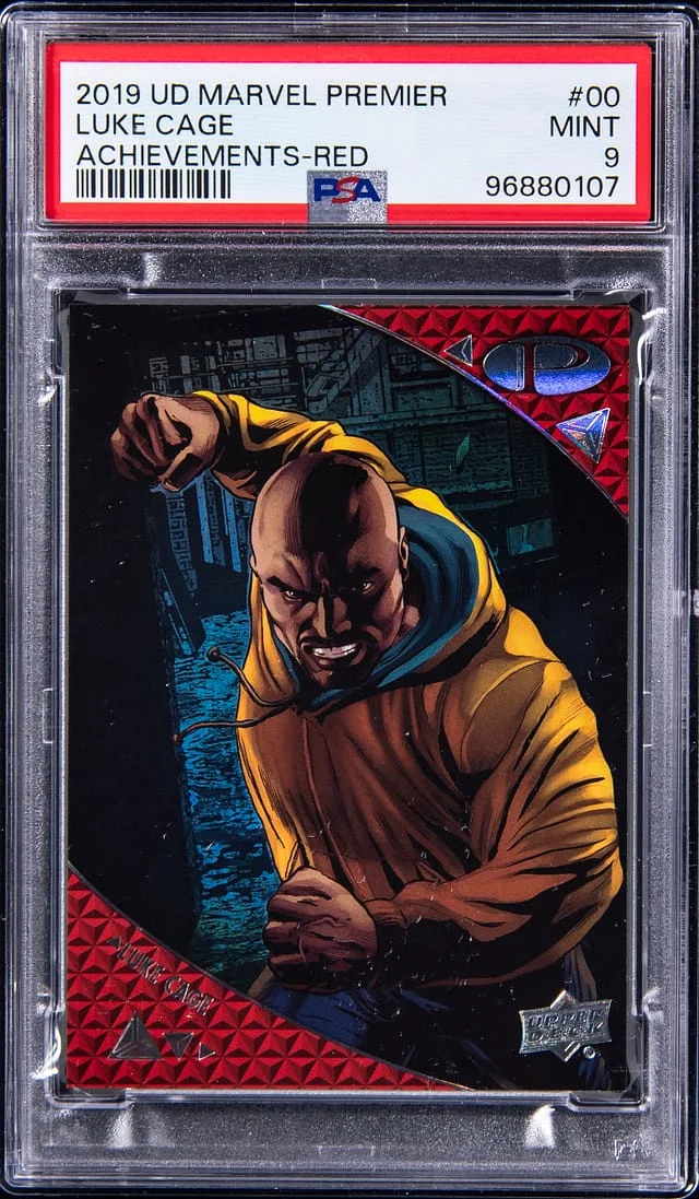 2019 Upper Deck Luke Cage Marvel Premier Achievements Red #00 card image