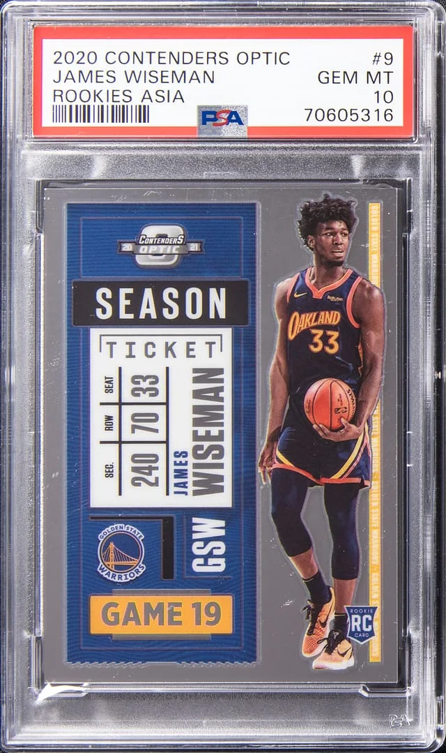 2020-21 Contenders Optic James Wiseman Asia #9 card image