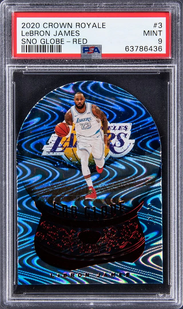 2020-21 Crown Royale LeBron James SNO Globe Red #3 card image