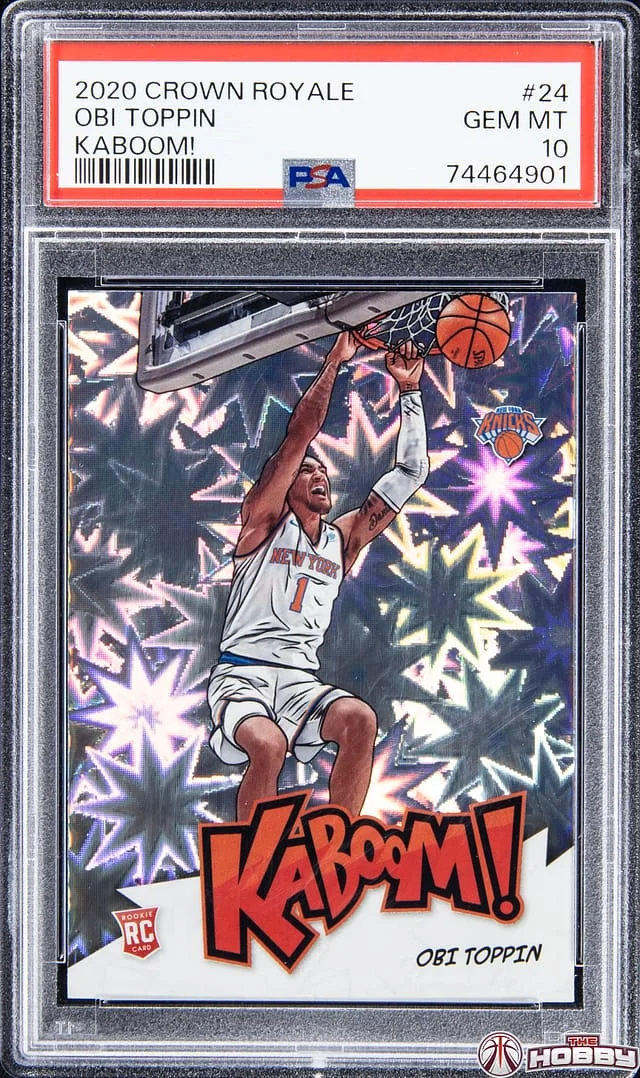 2020-21 Crown Royale Obi Toppin Kaboom! #24 card image