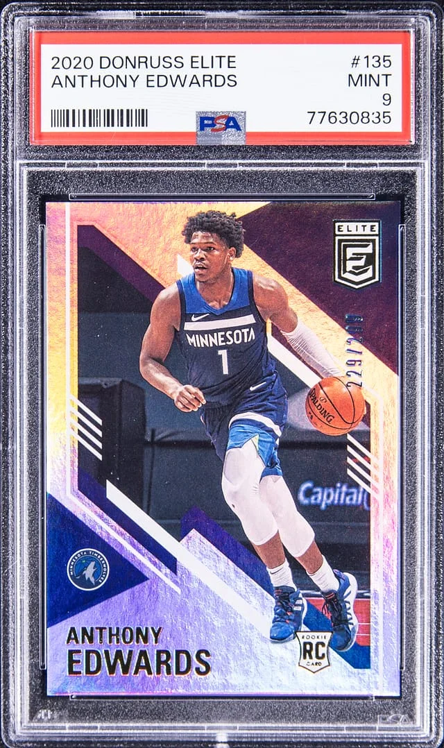 2020-21 Donruss Elite Anthony Edwards #135 card image