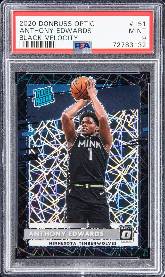 2020-21 Donruss Optic Anthony Edwards Premium Box Set #151 card image