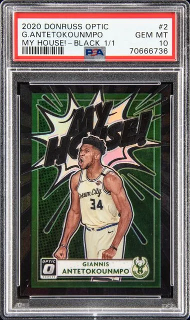 2020-21 Donruss Optic Giannis Antetokounmpo My House! Black #2 card image
