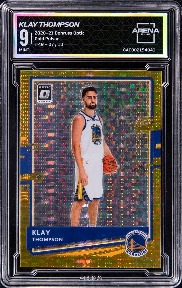 2020-21 Donruss Optic Klay Thompson - AC Gold Pulsar #49 card image